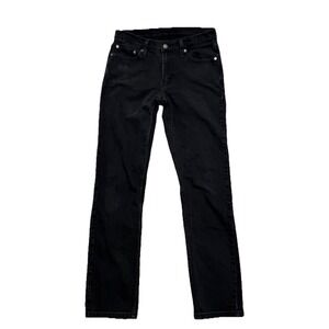 Levis 511 Jeans Mens 30x32 Black Slim Fit Straight Leg Stretch Denim Casual Pant